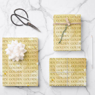 Feuille De Papier Cadeau KPOP GOLDEN Gift Wrap