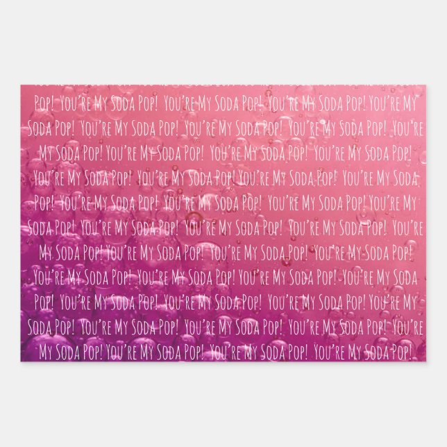 FEUILLE DE PAPIER CADEAU KPOP SODA POP GIFT WRAP  (Devant)