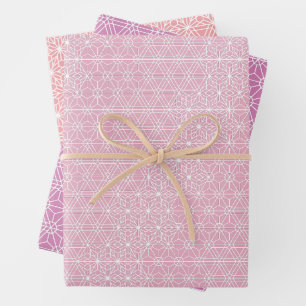 Feuille De Papier Cadeau KUMIKO   Motif traditionnel japonais