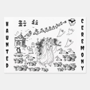 Feuille De Papier Cadeau La cérémonie hantée -