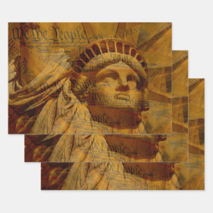 Feuille De Papier Cadeau La Constitution américaine