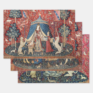 Feuille De Papier Cadeau La Dame et l'Unicorn