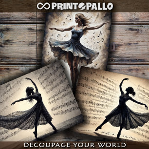 Feuille De Papier Cadeau La danse et la musique sauveront le monde -