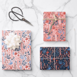 Feuille De Papier Cadeau La florale de Valentine