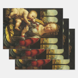 Feuille De Papier Cadeau La Madone au Carnation de Léonard de Vinci