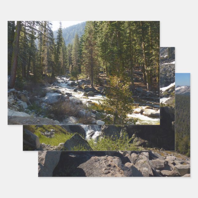 Feuille De Papier Cadeau La rivière Kaweah à Sequoia (Lot)