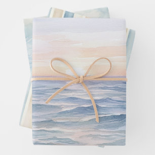 Feuille De Papier Cadeau La vie au coucher du soleil est meilleure à la pla