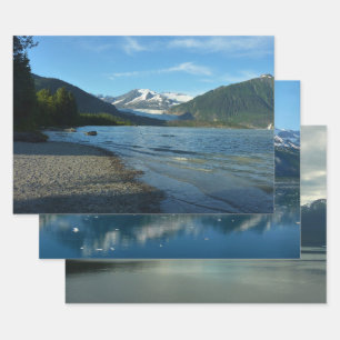 Feuille De Papier Cadeau Lac Mendenhall à Juneau Alaska