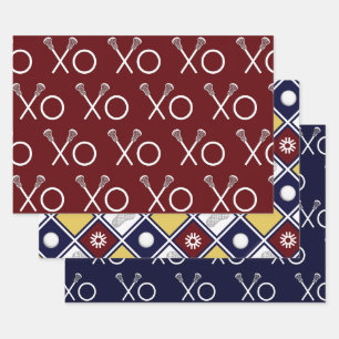 Feuille De Papier Cadeau Lacrosse Sports Cadeau