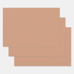 Feuille De Papier Cadeau Laiton antique (couleur unie)