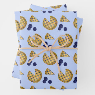 Feuille De Papier Cadeau Le marché agricole Blueberry Pie Été Ménage