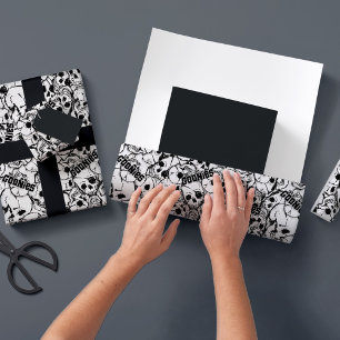 Feuille De Papier Cadeau Le Motif du crâne sauvage à un oeil des Goonies