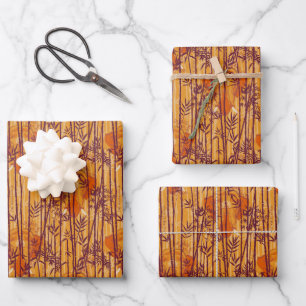 Feuille De Papier Cadeau Le Motif White Lotus Sunset Safari