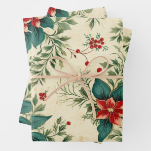 Feuille De Papier Cadeau Le passé de Noël