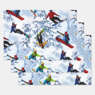 Feuille De Papier Cadeau Le snowboard n'est pas tout