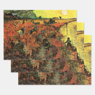 Feuille De Papier Cadeau Le vignoble rouge par Vincent van Gogh