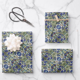 Feuille De Papier Cadeau Légendes à motifs floraux