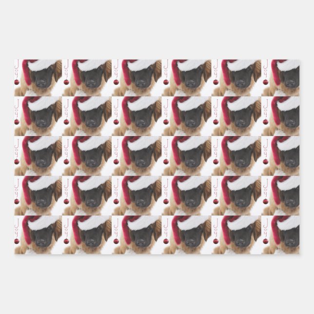 Feuille De Papier Cadeau Leonberger (Devant)