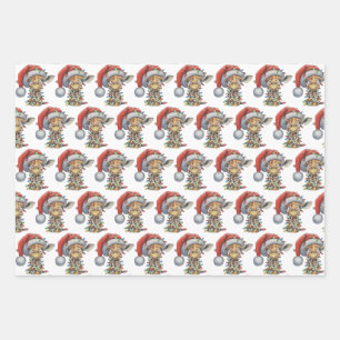Feuille De Papier Cadeau Les amis festifs