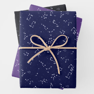 Feuille De Papier Cadeau Les constellations