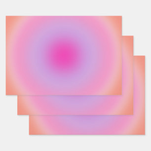 Feuille De Papier Cadeau Les Couleurs 01 Aura Orange Et Rose
