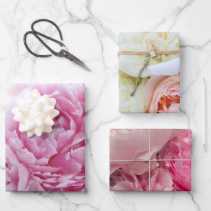 Feuille De Papier Cadeau Les pivoines