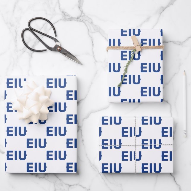 Feuille De Papier Cadeau LETTRE bloc EIU (Recto)