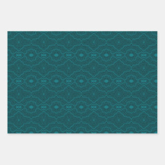 Feuille De Papier Cadeau Ligne d'étirement Travail Variante Turquoise riche