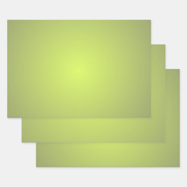 Feuille De Papier Cadeau Lime de citron (Lot)