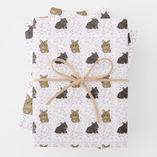 Feuille De Papier Cadeau Lionhead bunnies