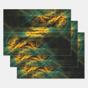 Feuille De Papier Cadeau L'oeil de la jungle Art Abstrait