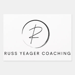 Feuille De Papier Cadeau Logo de signature de coaching de Russ Yeager