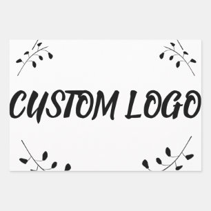 Feuille De Papier Cadeau Logo personnalisé