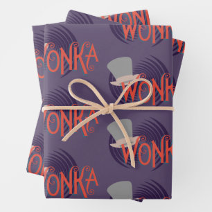 Feuille De Papier Cadeau Logo Wonka Spiral