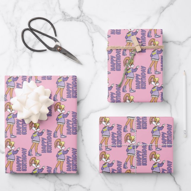 Feuille De Papier Cadeau Lola TUNE SQUAD™ Varsity Heart (Recto)