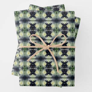 Feuille De Papier Cadeau Lotus Water Lily Flower Abstrait Personnalisé