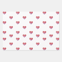 Feuille De Papier Cadeau Lover's Heart® Love You Wrapping Paper