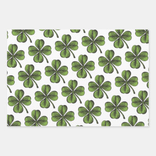 Feuille De Papier Cadeau Lucky shamrock