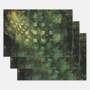 Feuille De Papier Cadeau Lumières dans la ville Art Abstrait
