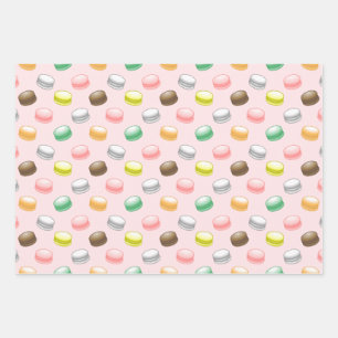 Feuille De Papier Cadeau Macarons Sweet 16 anniversaire