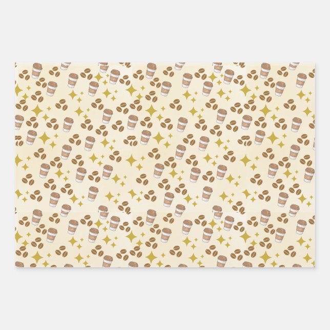 Feuille De Papier Cadeau Mad à propos du café (Devant)