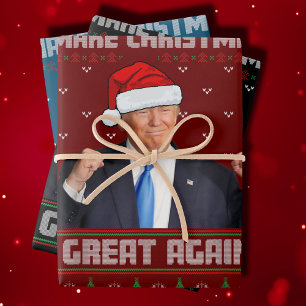 Feuille De Papier Cadeau Make Christmas Great Again Donald Trump Xmas Funny