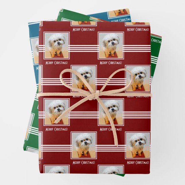 Feuille De Papier Cadeau Malshi Christmas Wrapping Paper Sheets (En situation)