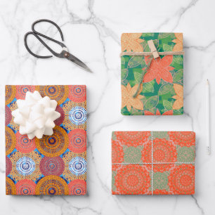 Feuille De Papier Cadeau Mandala Motif designs