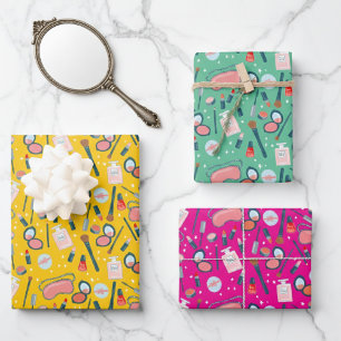 Feuille De Papier Cadeau Maquillage de maman demoiselle d'honneur Cosmétiqu