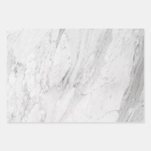 Feuille De Papier Cadeau Marbre blanc élégant et polyvalent