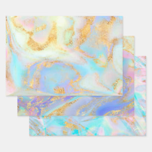 Feuille De Papier Cadeau marbre fluide abstrait