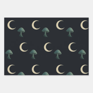 Feuille De Papier Cadeau Mascarade au Clair de Lune Élégant Halloween