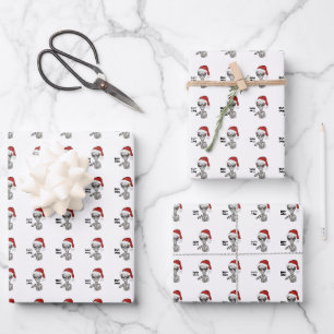 Feuille De Papier Cadeau Mauvais Alien, Lourds Noël !
