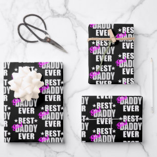 Feuille De Papier Cadeau Meilleure fille papa jamais Motif